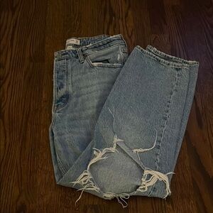 Abercrombie & Fitch Curve Love Faded Blue Jeans